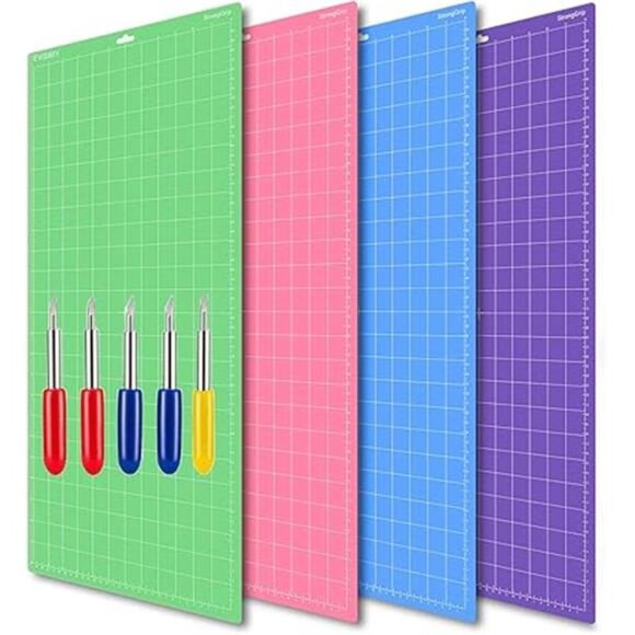 4PCS 12x24 Mats for Cricut Maker 3/Maker Explore Air 2/Air/One with 5 - Picture 8 of 8